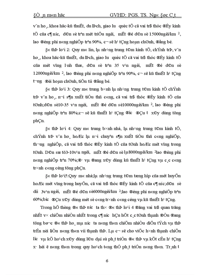 image for page Sự cần thiết phải quy hoạch xây dựng thị trấn