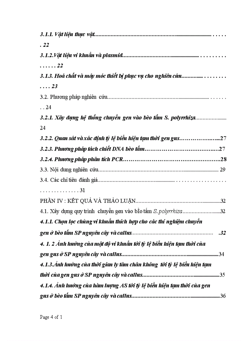 image for page Nghiên cứu xây dựng quy trình chuyển gen vào bèo tấm Spirodela polyrrhiza thông qua Agrobacterium tumefaciens