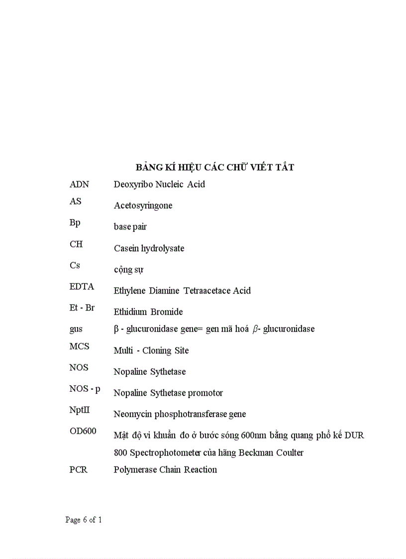 image for page Nghiên cứu xây dựng quy trình chuyển gen vào bèo tấm Spirodela polyrrhiza thông qua Agrobacterium tumefaciens
