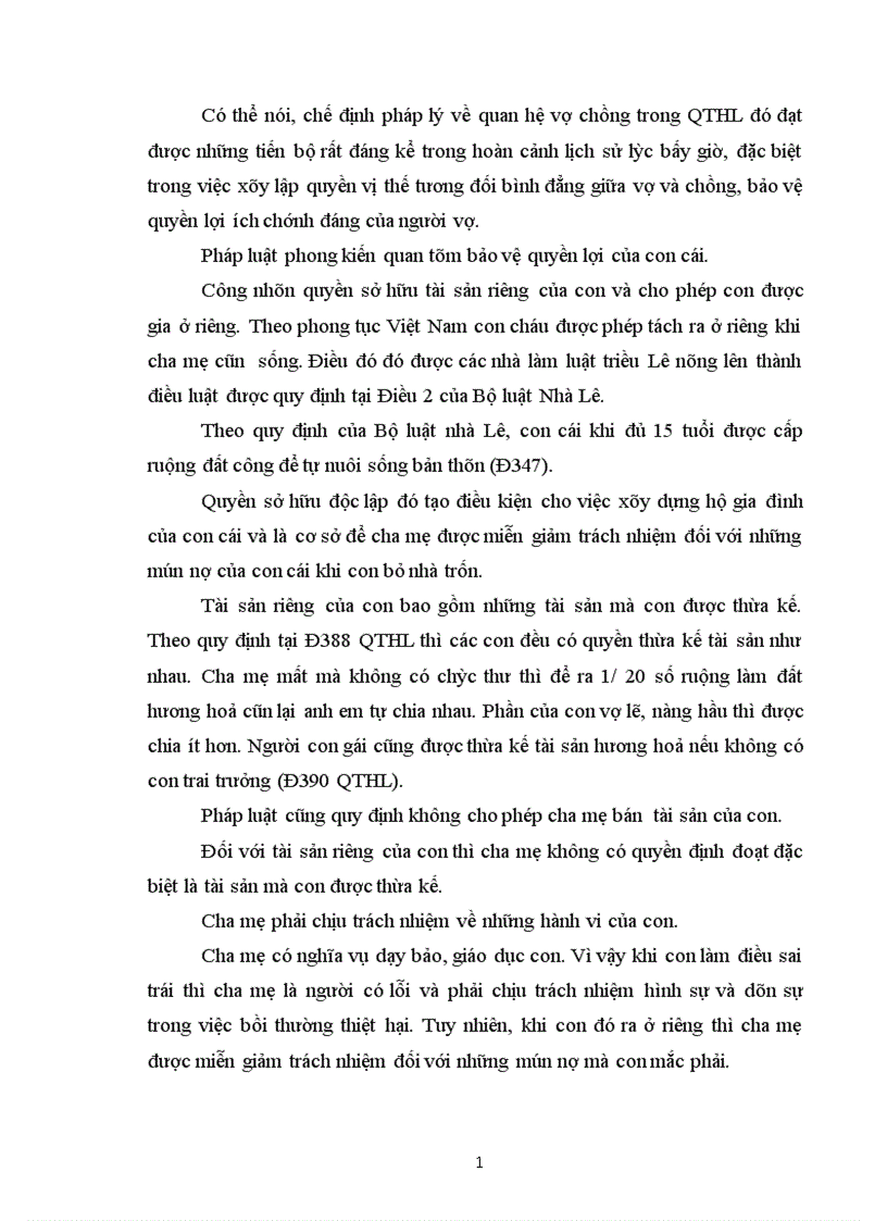 image for page Những điểm tích cực và hạn chế trong quan hệ hôn nhân gia đình của pháp luật phong kíên Việt Nam 1