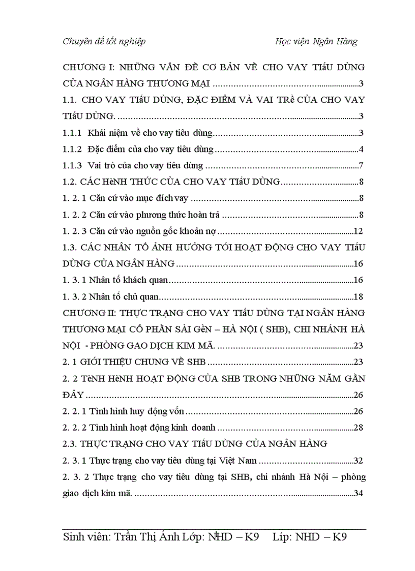 image for page Thực trạng và giải pháp cho vay tiêu dùng tại ngân hàng thương mại cổ phần SHB chi nhánh Hà Nội phòng giao dịch Kim Mã 1