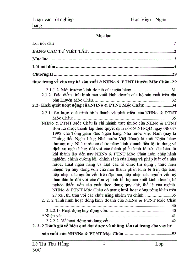 image for page Biện pháp mở rộng và nâng cao hiệu quả cho vay hộ sản xuất ở NHNo PTNT Huyện Mộc Châu 1