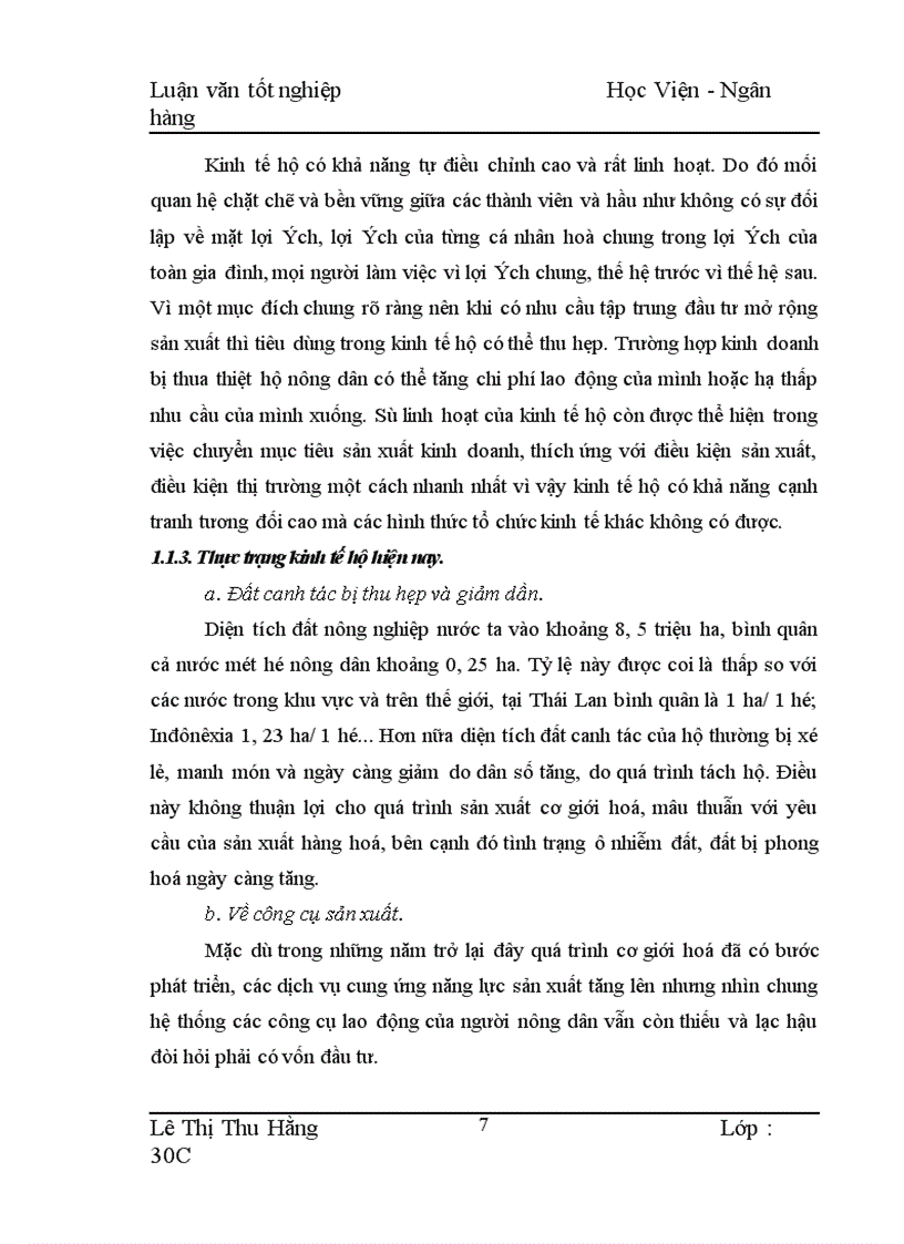 image for page Biện pháp mở rộng và nâng cao hiệu quả cho vay hộ sản xuất ở NHNo PTNT Huyện Mộc Châu 1
