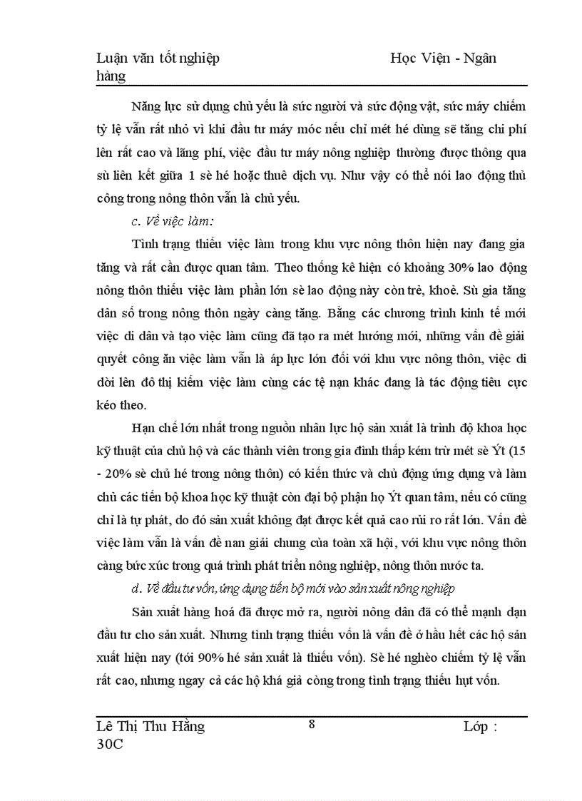 image for page Biện pháp mở rộng và nâng cao hiệu quả cho vay hộ sản xuất ở NHNo PTNT Huyện Mộc Châu 1
