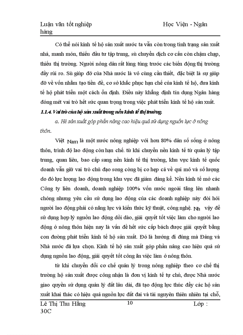 image for page Biện pháp mở rộng và nâng cao hiệu quả cho vay hộ sản xuất ở NHNo PTNT Huyện Mộc Châu 1