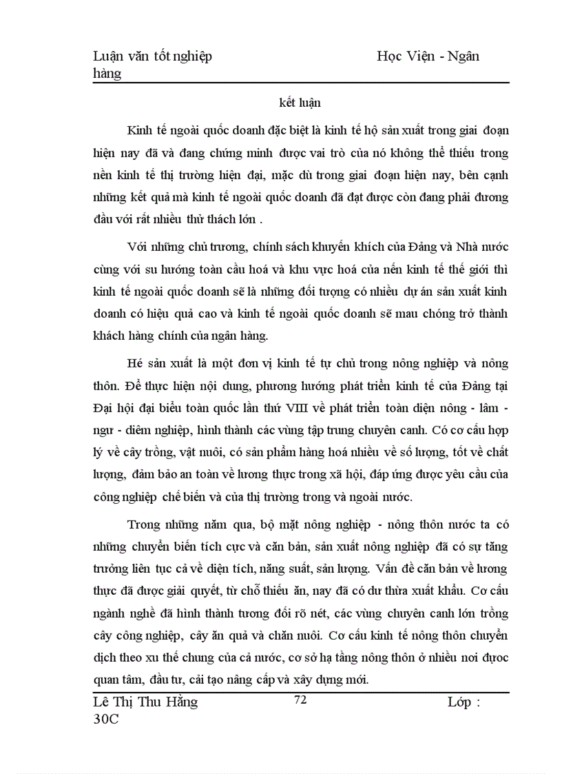 image for page Biện pháp mở rộng và nâng cao hiệu quả cho vay hộ sản xuất ở NHNo PTNT Huyện Mộc Châu 1