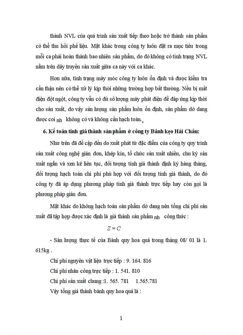 image for page Kế toán nguyên vật liệu công cụ dụng cụ ở công ty Bánh kẹo Hải Châu