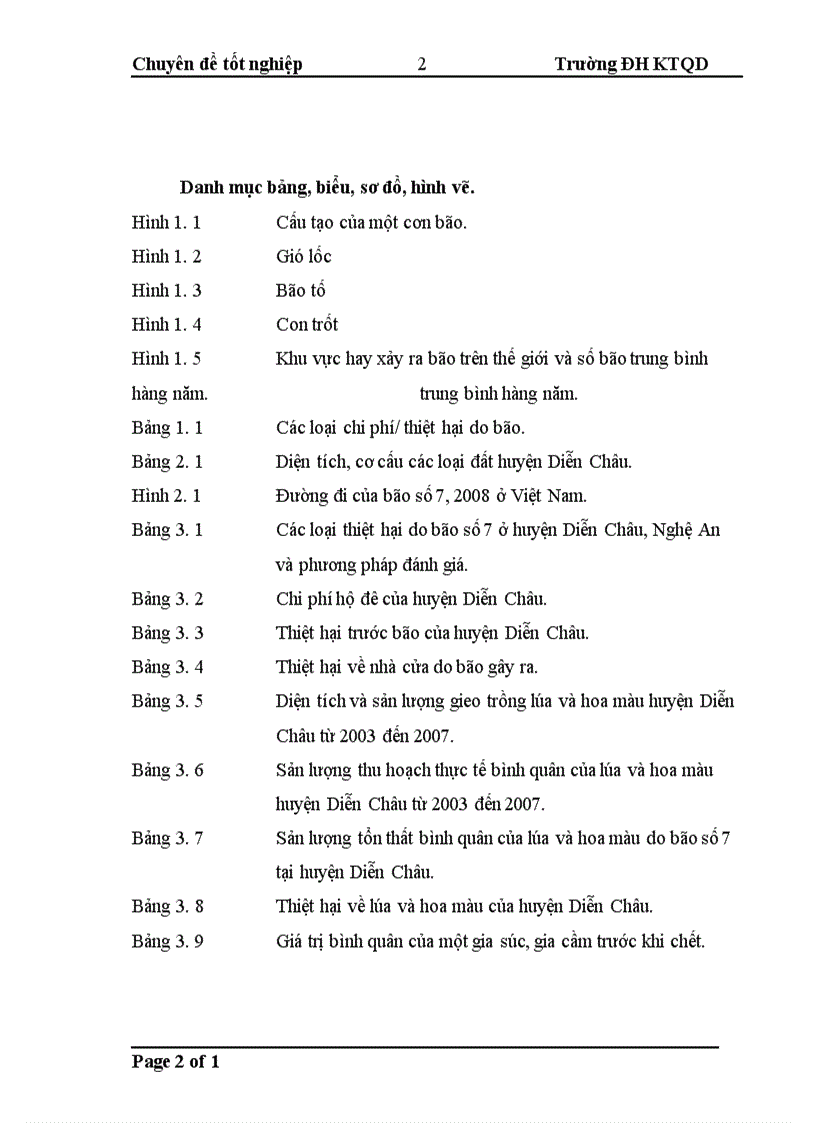 image for page Mô hình đánh giá thiệt hại kinh tế xã hội do bão và áp dụng cho trường hợp bão số 7 2008 tại huyện Diễn Châu Nghệ An 1