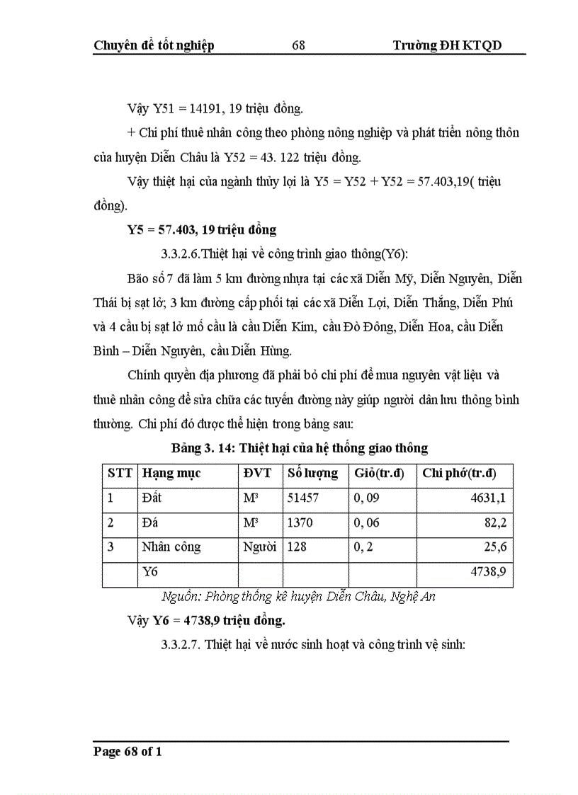 image for page Mô hình đánh giá thiệt hại kinh tế xã hội do bão và áp dụng cho trường hợp bão số 7 2008 tại huyện Diễn Châu Nghệ An 1