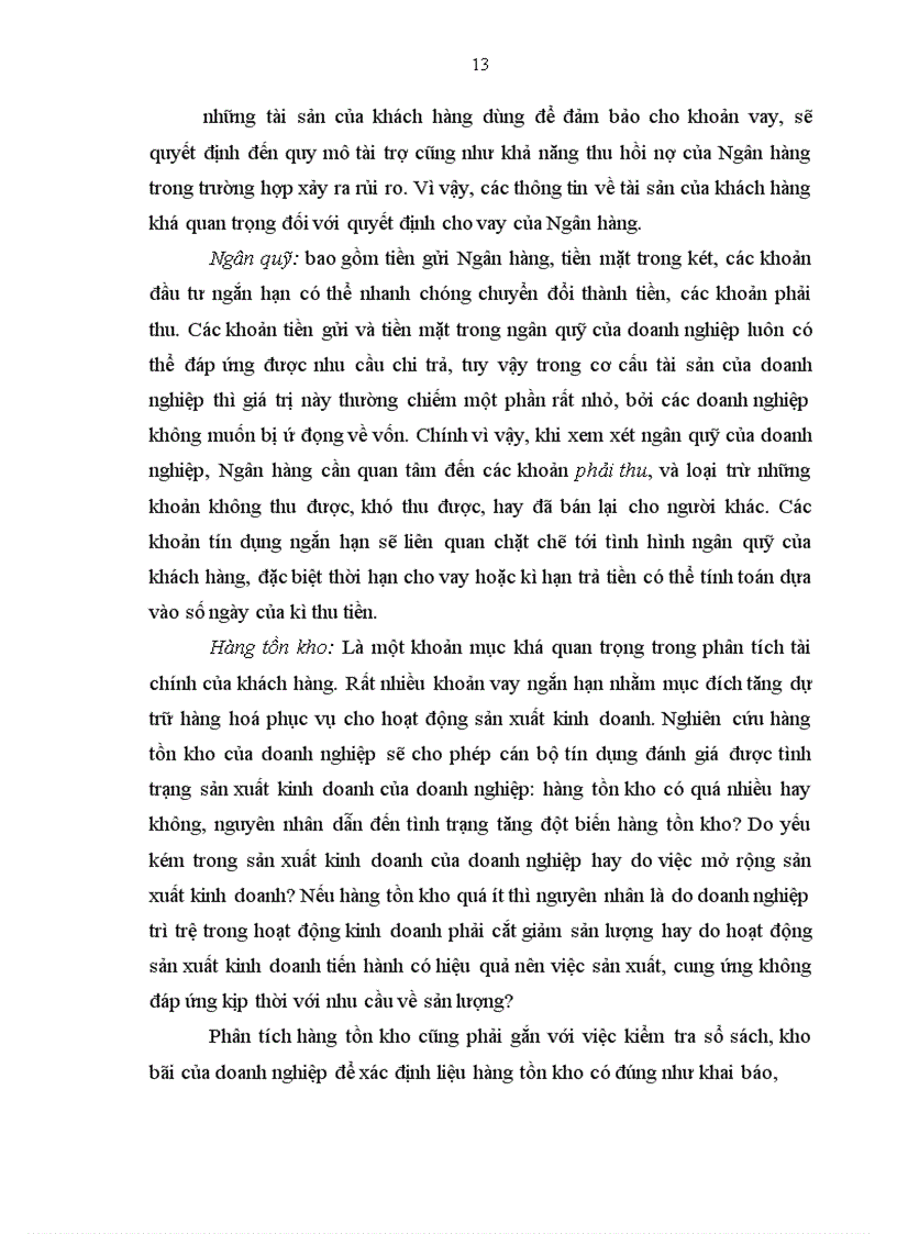 image for page Hoàn thiện công tác phân tích tài chính doanh nghiệp phục vụ hoạt động tín dụng tại Sở giao dịch I Ngân hàng Công thương