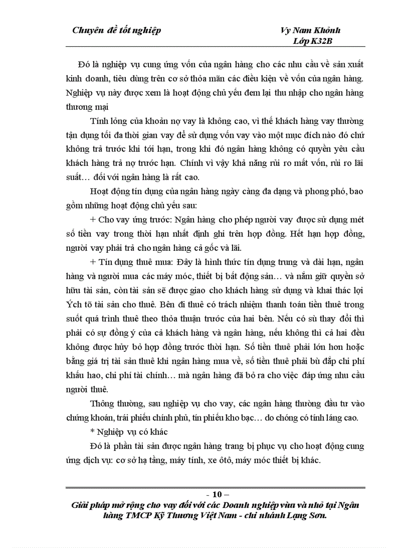 image for page Giải pháp mở rộng cho vay đối với DNVVN tại Techcombank Lạng Sơn