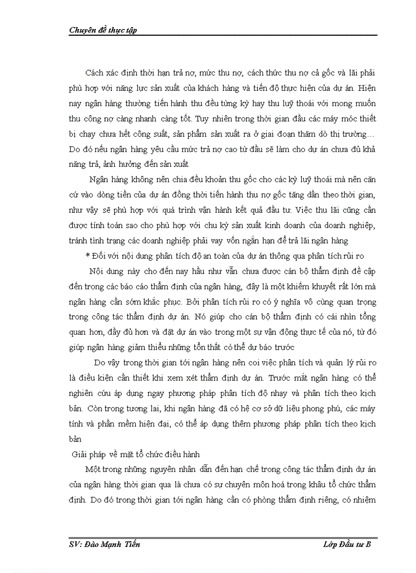 image for page Thẩm định tài chính dự án đầu tư tại ngân hàng thương mại cổ phần kỹ thương Việt Nam Techcombank Thực trạng và giải pháp 1