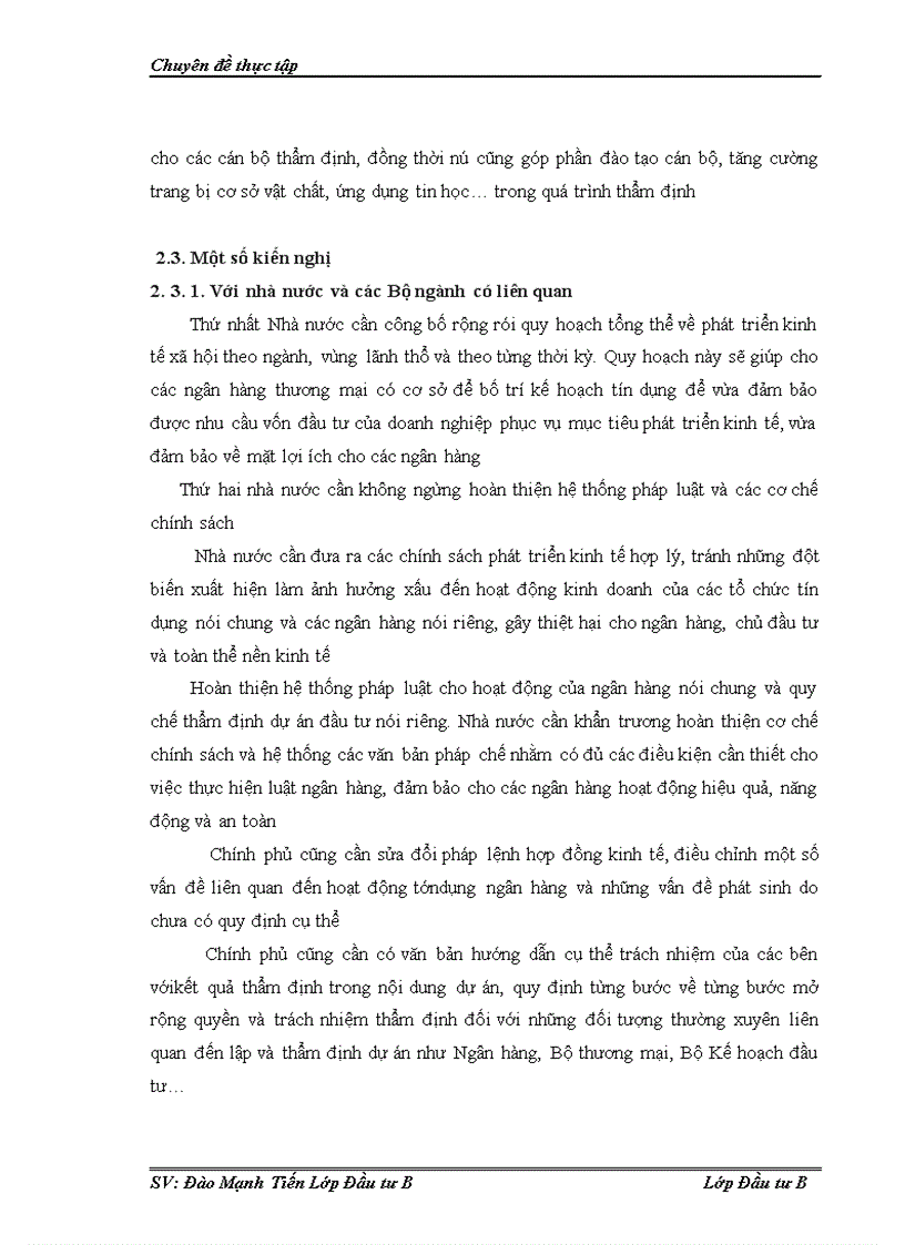 image for page Thẩm định tài chính dự án đầu tư tại ngân hàng thương mại cổ phần kỹ thương Việt Nam Techcombank Thực trạng và giải pháp 1