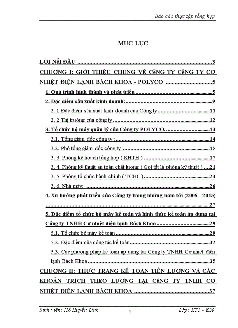 image for page Thực trạng và giải pháp hoàn thiện kế toán lao động tiền lương và các khoản trích theo lương tại Công ty TNHH Cơ nhiệt điện lạnh Bách Khoa 1