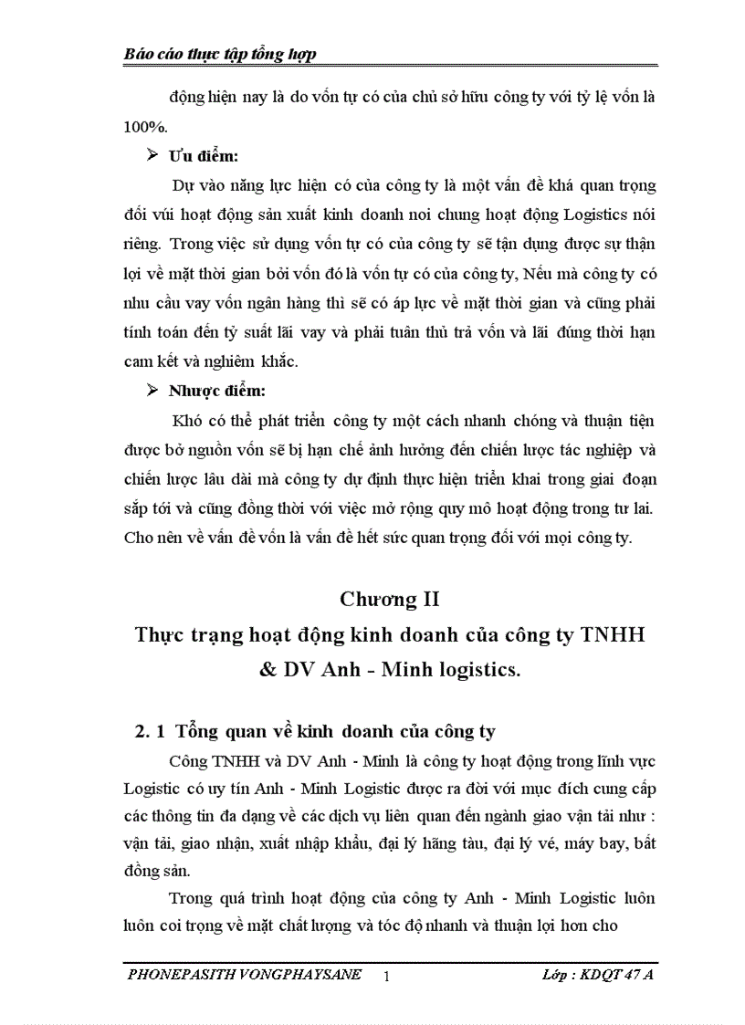 image for page Báo cáo thực tập tổng hợp tại Công ty TNHH DV Anh Minh Logistics