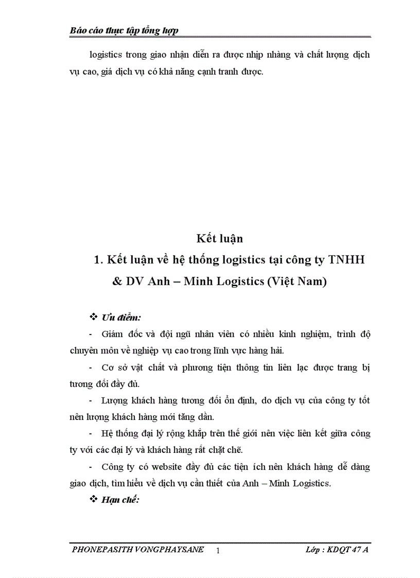 image for page Báo cáo thực tập tổng hợp tại Công ty TNHH DV Anh Minh Logistics