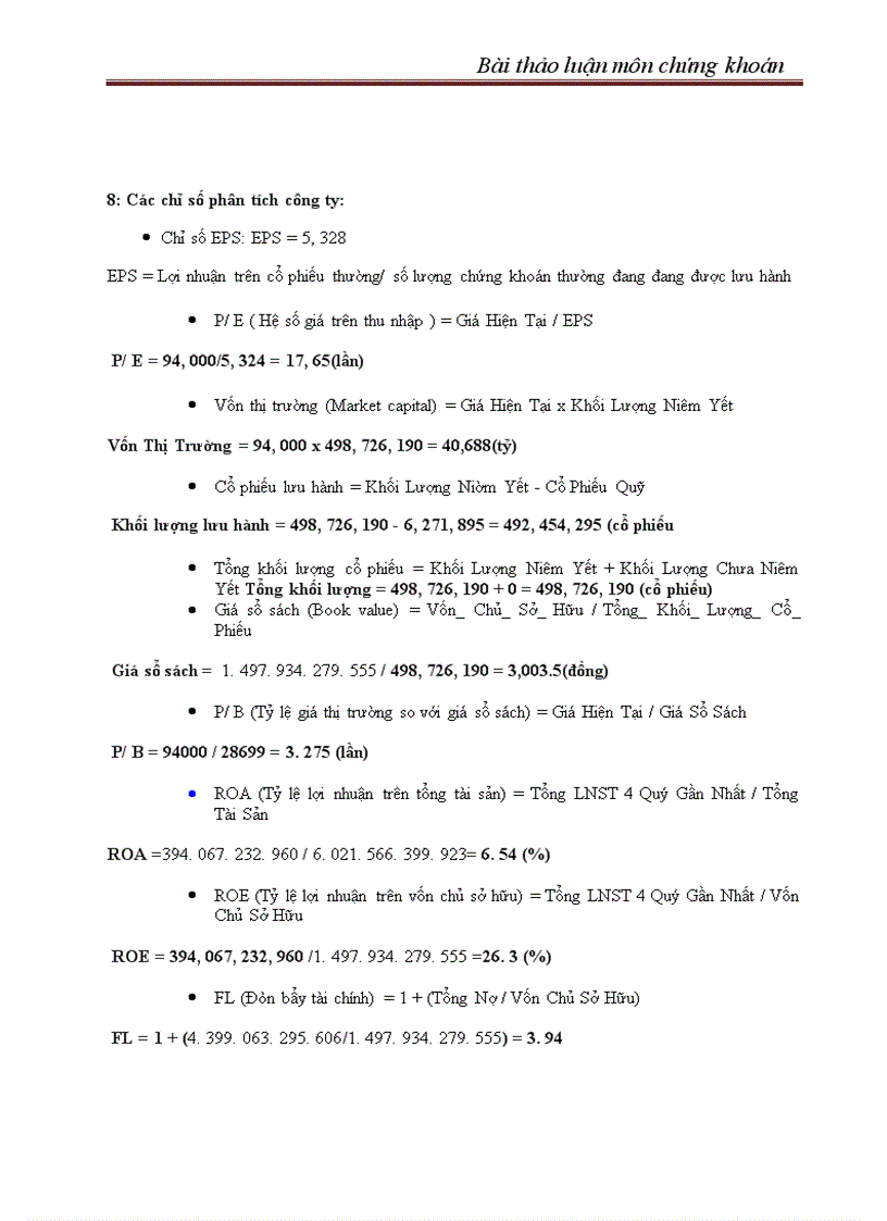 image for page Bài thảo luận môn chứng khoán