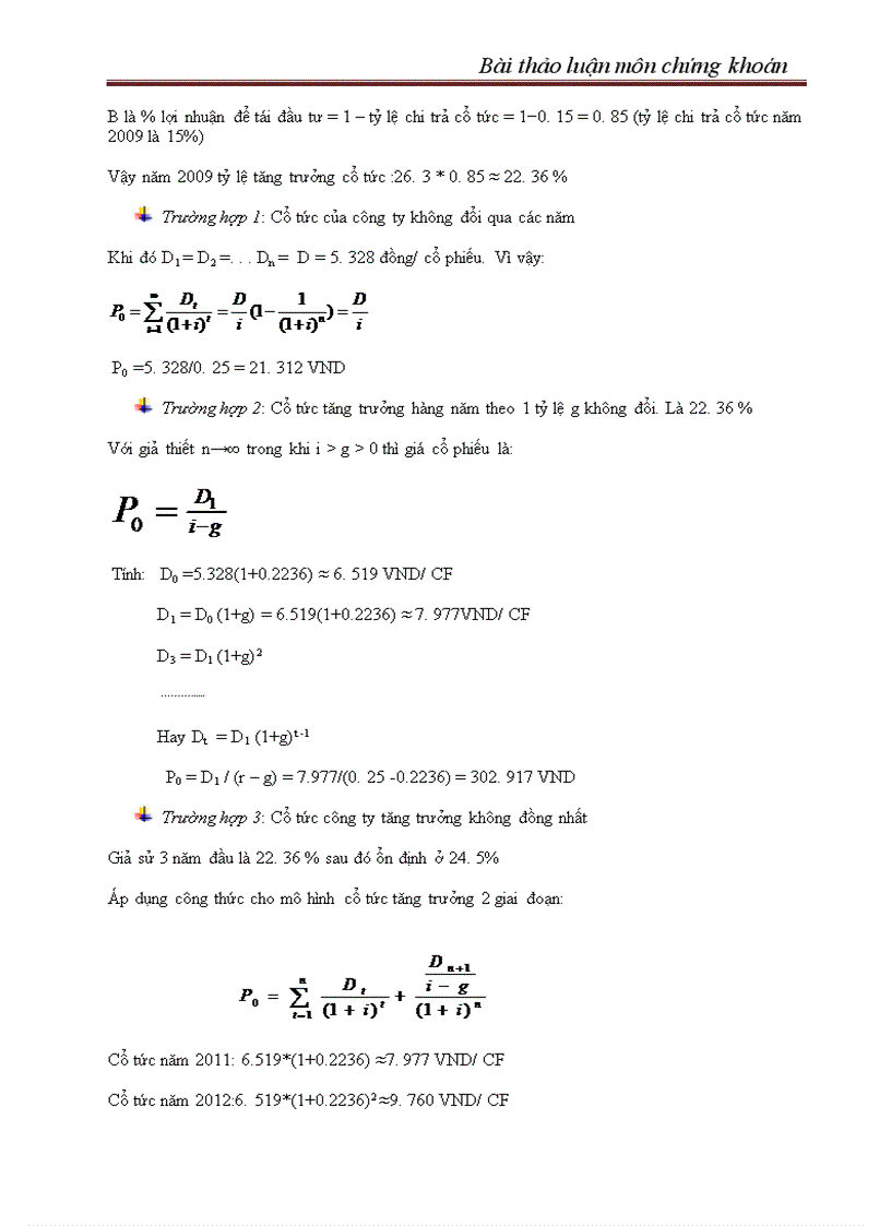 image for page Bài thảo luận môn chứng khoán