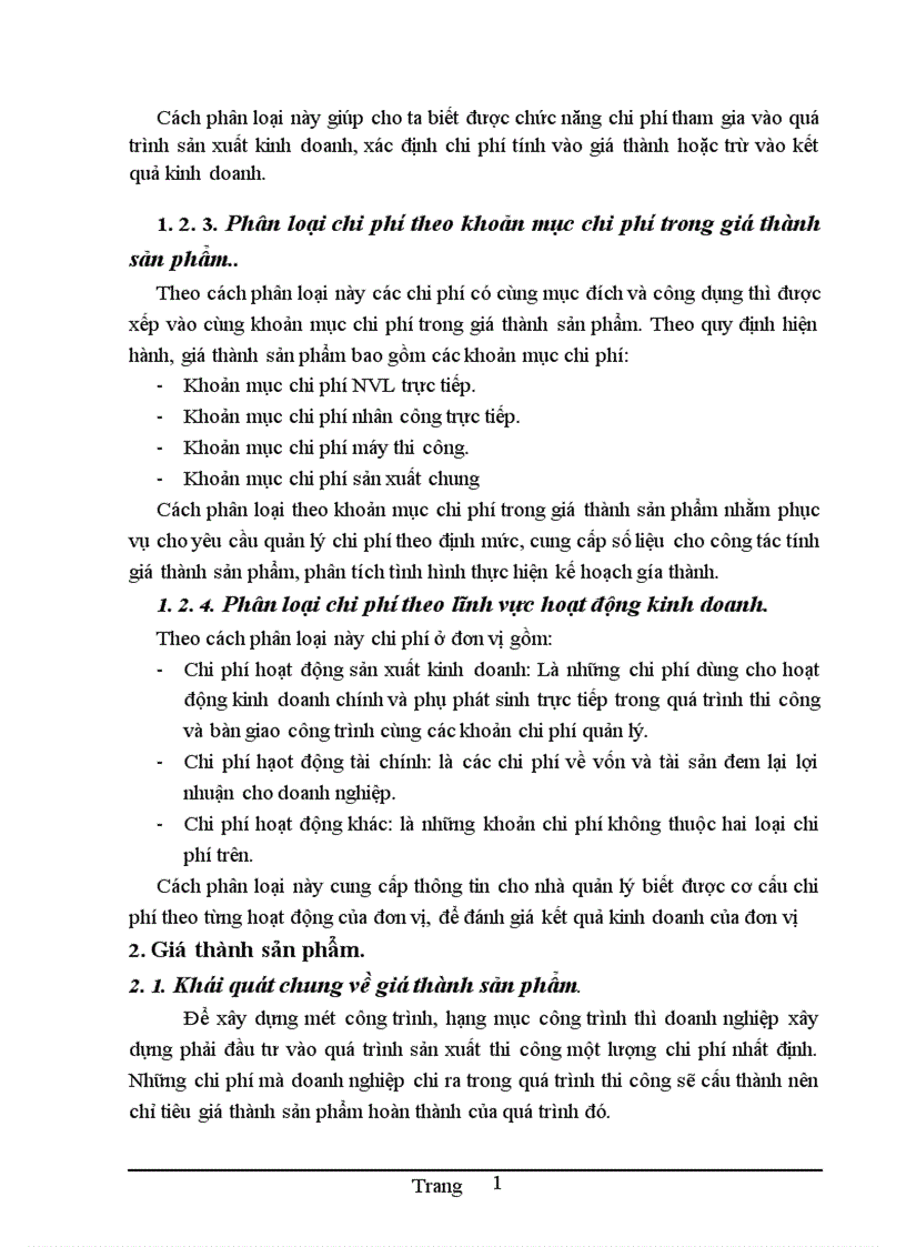 image for page Hoàn thiện kế toán chi phí sản xuất và tính giá thành sản phẩm tại Công ty Cổ phần Đầu tư xây dựng HT 1