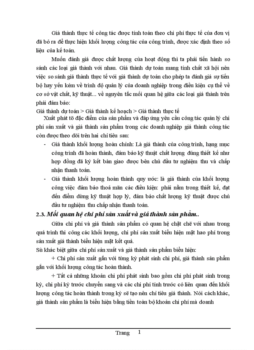 image for page Hoàn thiện kế toán chi phí sản xuất và tính giá thành sản phẩm tại Công ty Cổ phần Đầu tư xây dựng HT 1