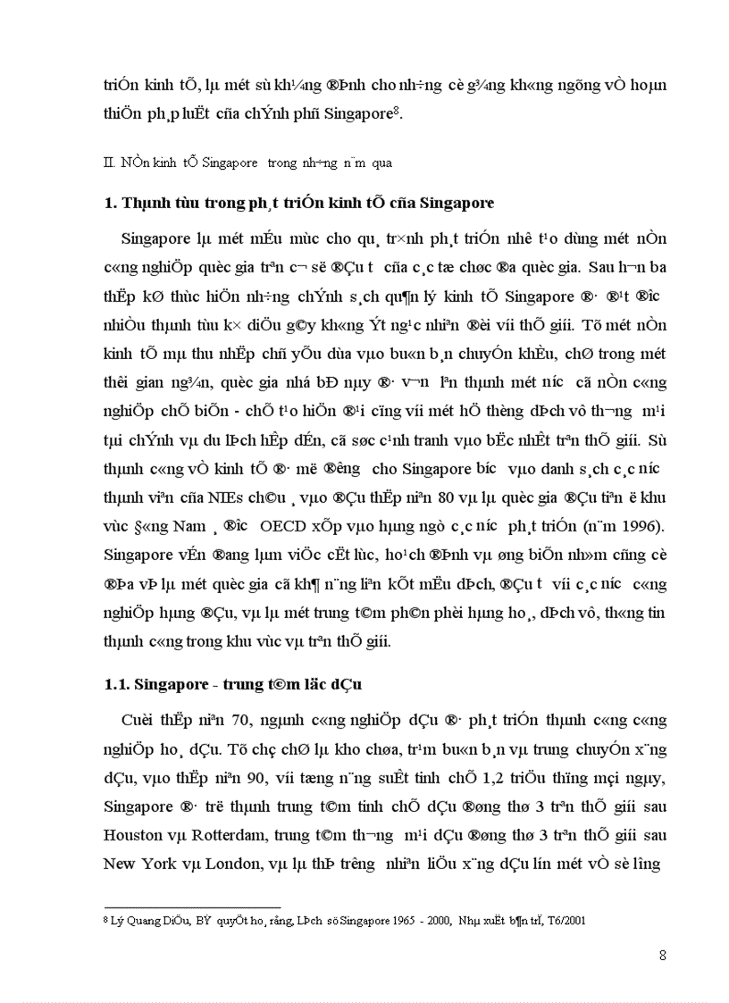 image for page Thực trạng quan hệ kinh tế thương mại Việt Nam Singapore giai đoạn 1995 2001