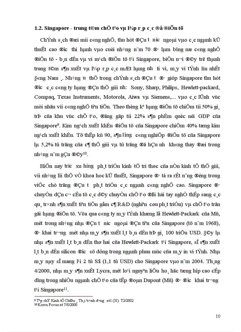 image for page Thực trạng quan hệ kinh tế thương mại Việt Nam Singapore giai đoạn 1995 2001