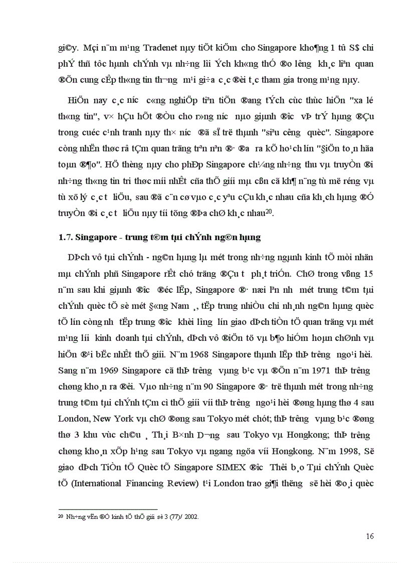 image for page Thực trạng quan hệ kinh tế thương mại Việt Nam Singapore giai đoạn 1995 2001