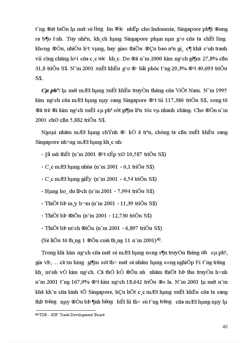 image for page Thực trạng quan hệ kinh tế thương mại Việt Nam Singapore giai đoạn 1995 2001