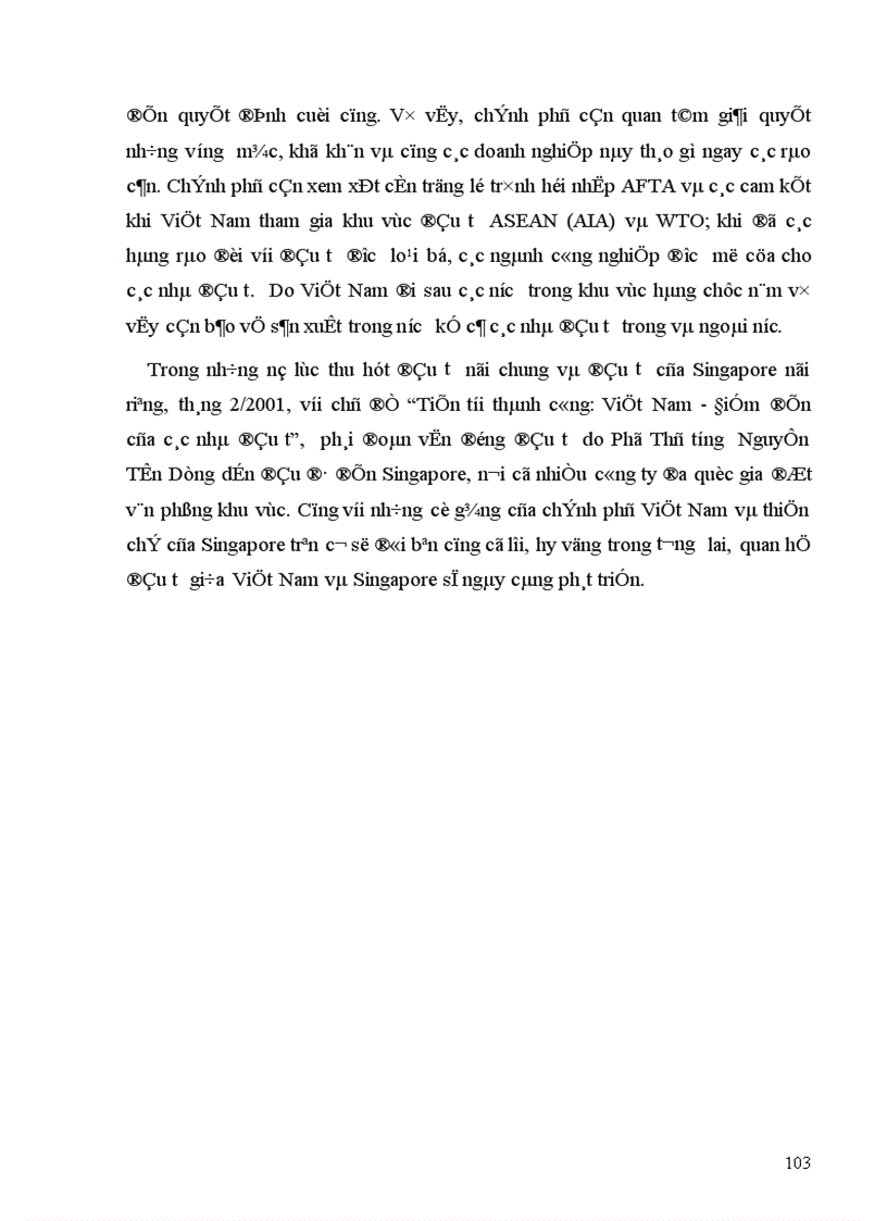 image for page Thực trạng quan hệ kinh tế thương mại Việt Nam Singapore giai đoạn 1995 2001