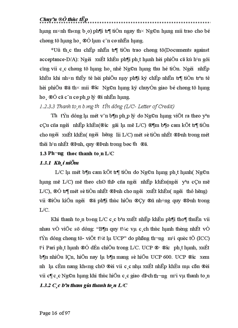 image for page Thực trạng thanh toán L C trong hoạt động XNK của Công ty Cổ Phần Kỹ Thương Sao Đại Hùng
