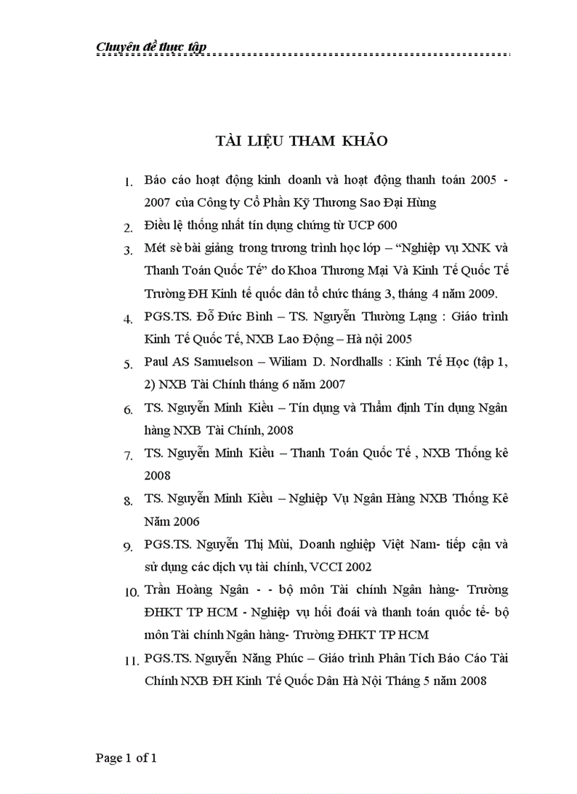 image for page Thực trạng thanh toán L C trong hoạt động XNK của Công ty Cổ Phần Kỹ Thương Sao Đại Hùng