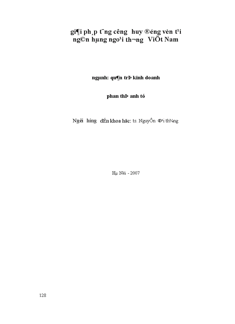 image for page Giải pháp tăng cường huy động vốn tại Ngân hàng Ngoại thương Việt Nam