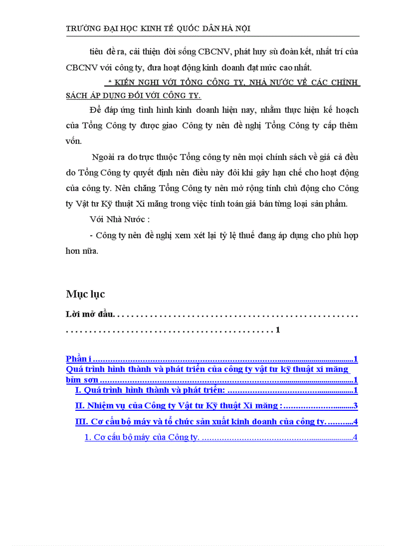 image for page Về một số giải pháp để đẩy mạnh công tác bán hàng tại Công ty Vật tư Kỹ thuật Xi măng Đề cương