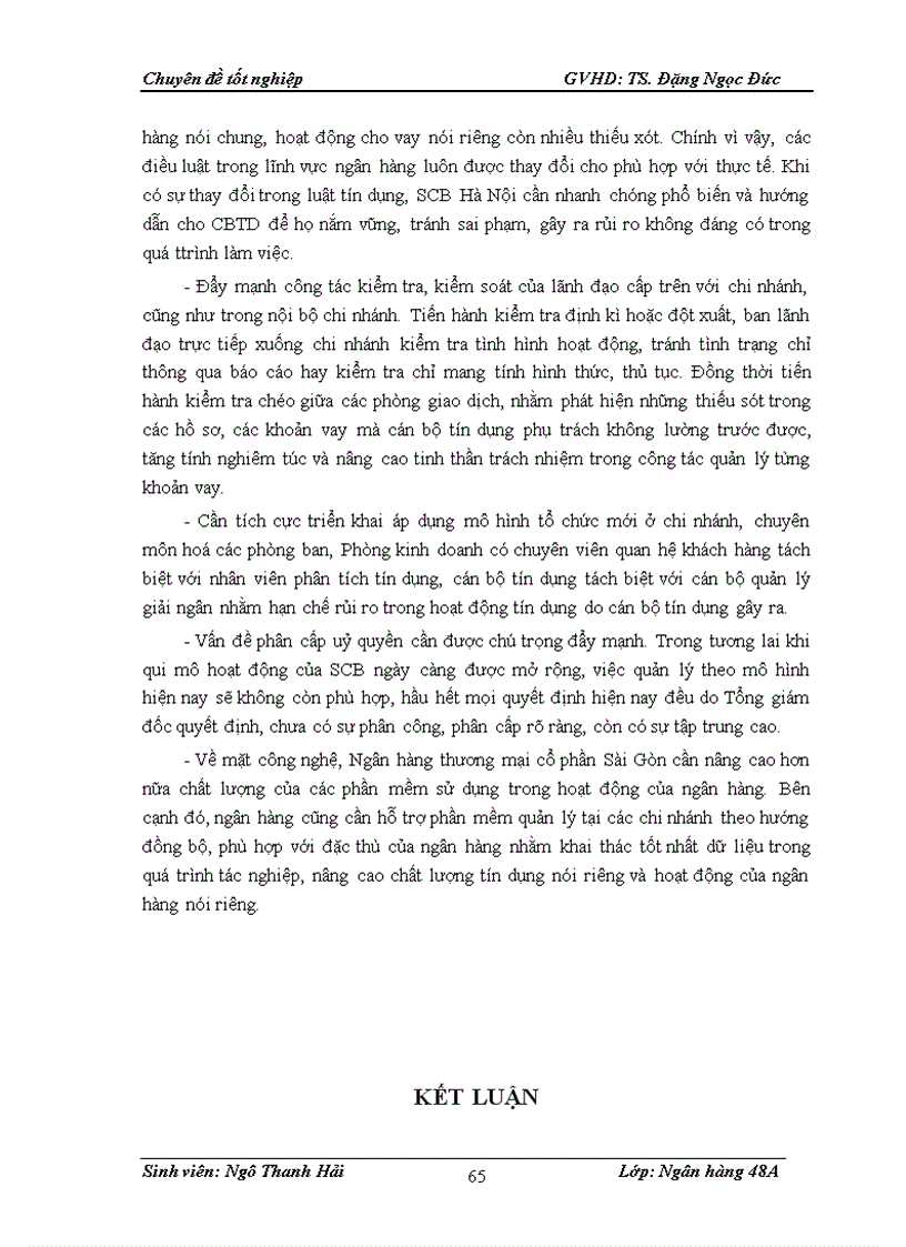 image for page Giải pháp hạn chế rủi ro trong hoạt động cho vay tại Ngân hàng thương mại cổ phần Sài Gòn chi nhánh Hà Nội 1