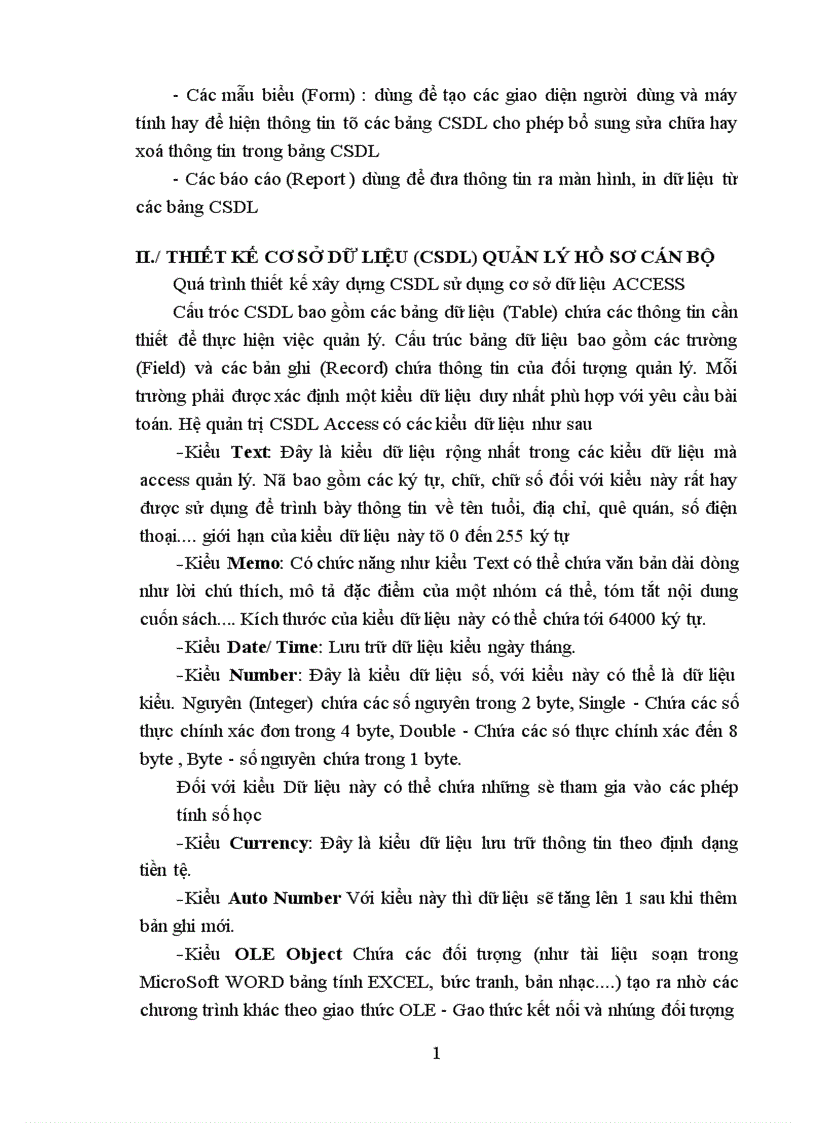 image for page Phân tích thiết kế hệ thống quản lý hồ sơ cán bộ 1