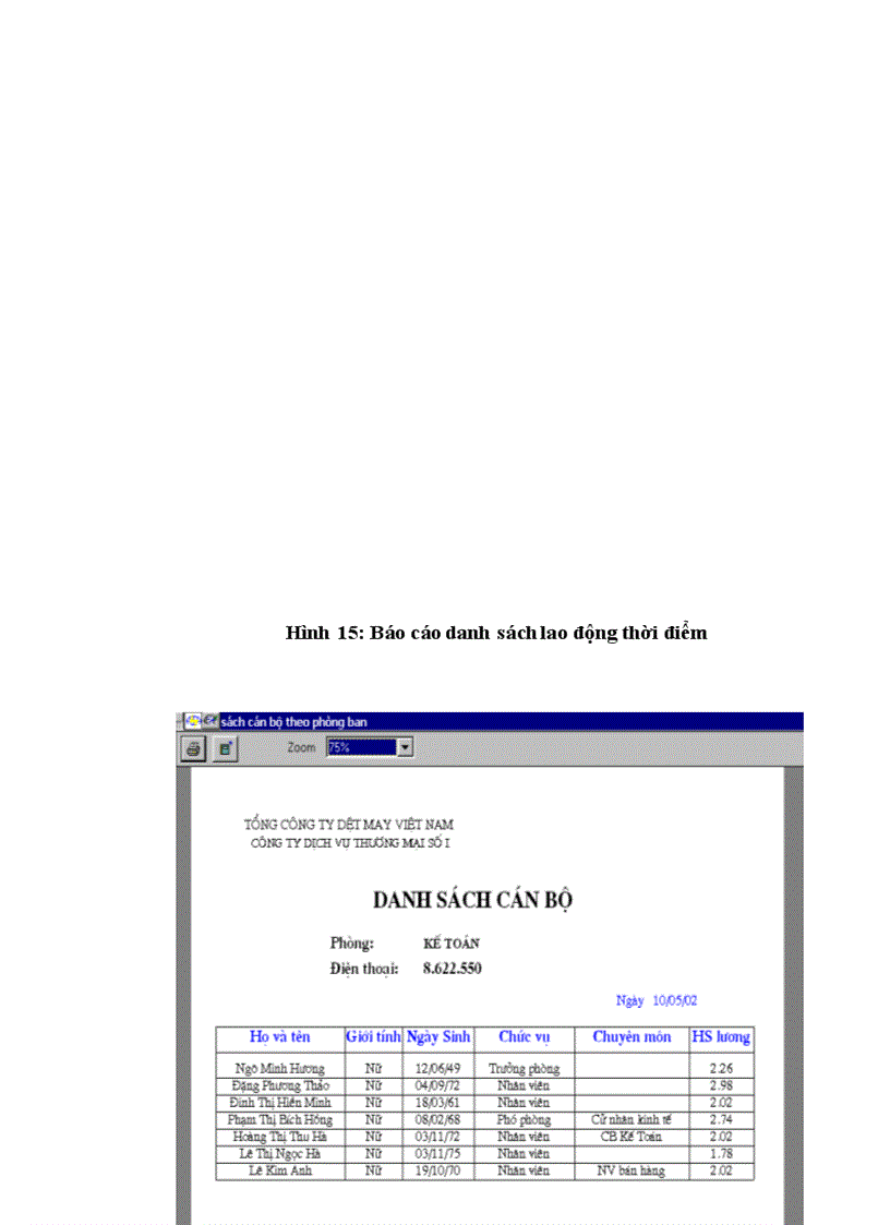 image for page Phân tích thiết kế hệ thống quản lý hồ sơ cán bộ 1