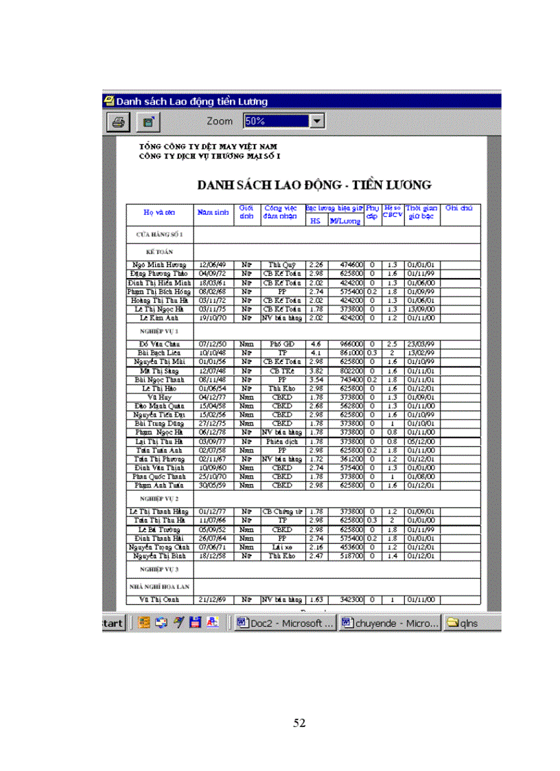 image for page Phân tích thiết kế hệ thống quản lý hồ sơ cán bộ 1