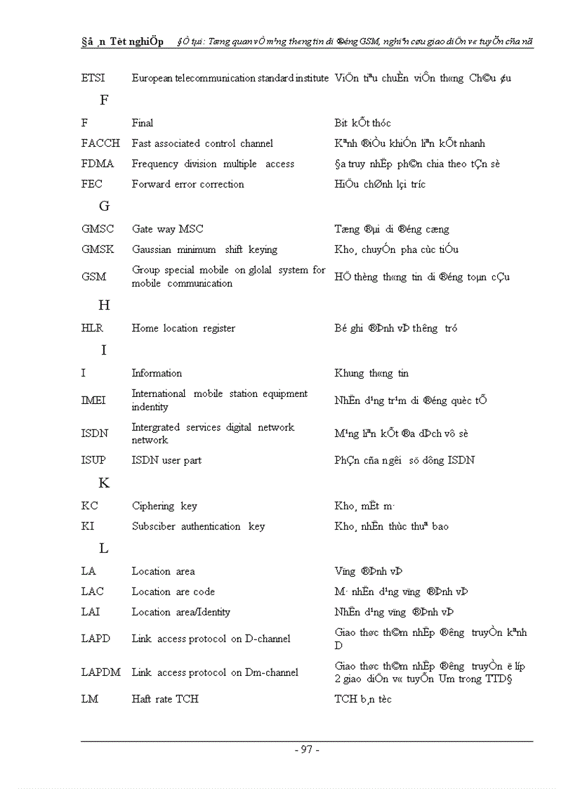 image for page Tổng quan về mạng thông tin di động GSM nghiên cứu giao diện vô tuyến của nó 1