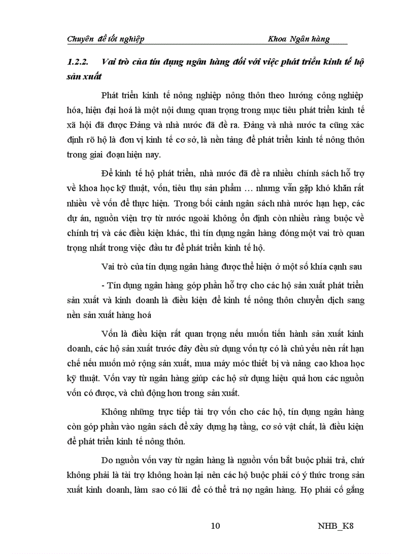 image for page Nâng cao chất lượng tín dụng đối với hộ sản xuất tại NHNo PTNT Đông Bình tỉnh Nam Định 1