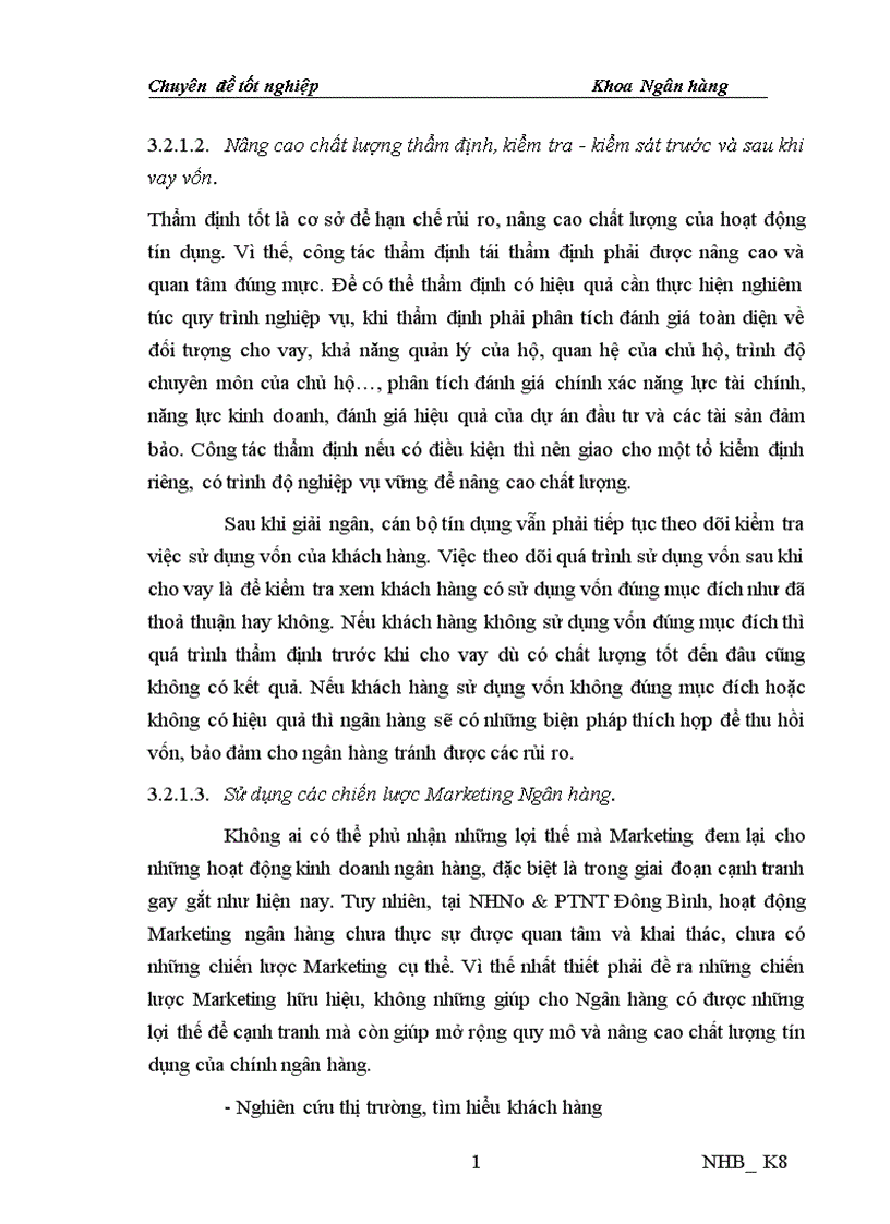 image for page Nâng cao chất lượng tín dụng đối với hộ sản xuất tại NHNo PTNT Đông Bình tỉnh Nam Định 1