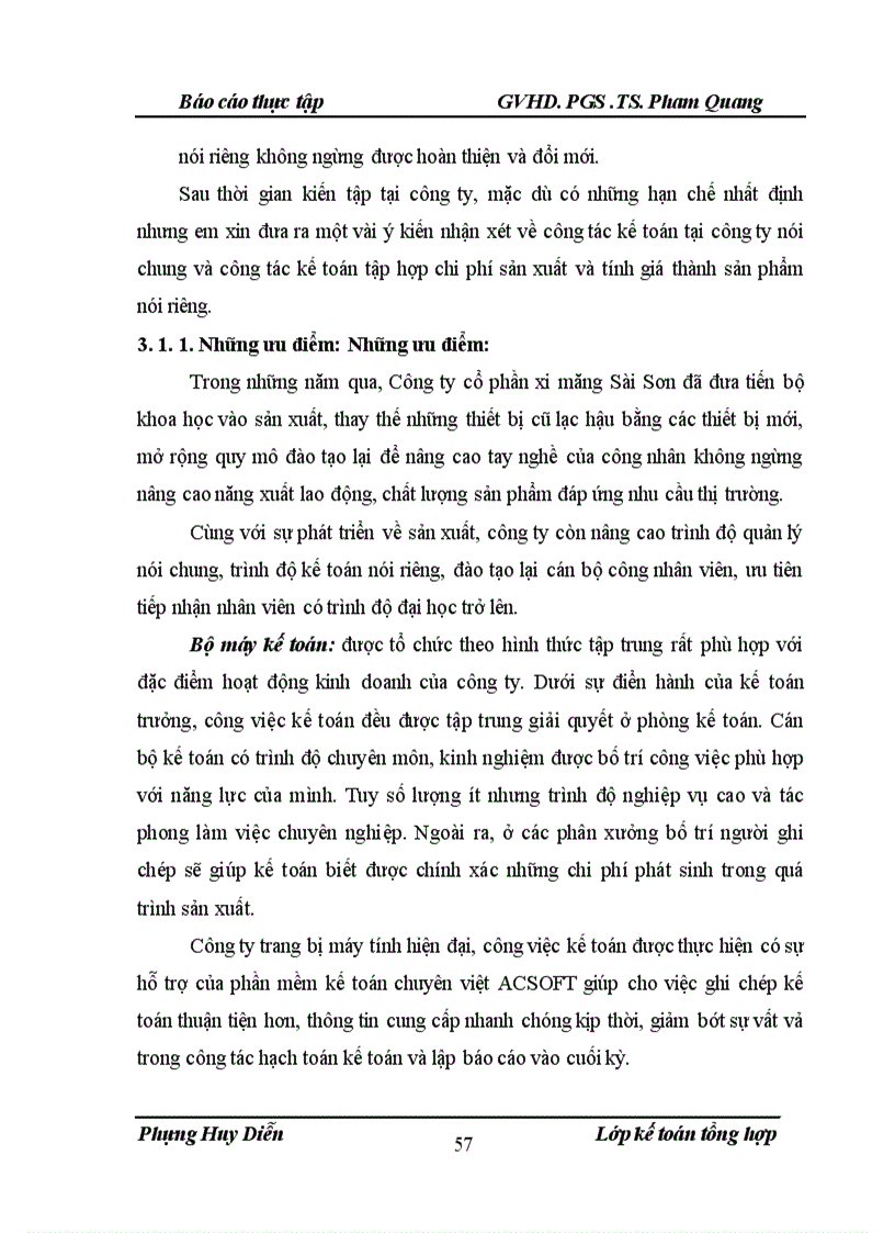 image for page Một số đánh giá về tình hình tổ chức hạch toán kế toán tại Công ty cổ phần xi măng Sài Sơn