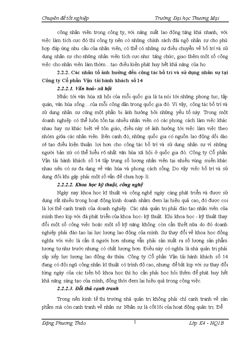 image for page Nâng cao chất lượng công tác bố trí và sử dụng nhân sự tại Công ty Cổ phần Vận tải hành khách số 14