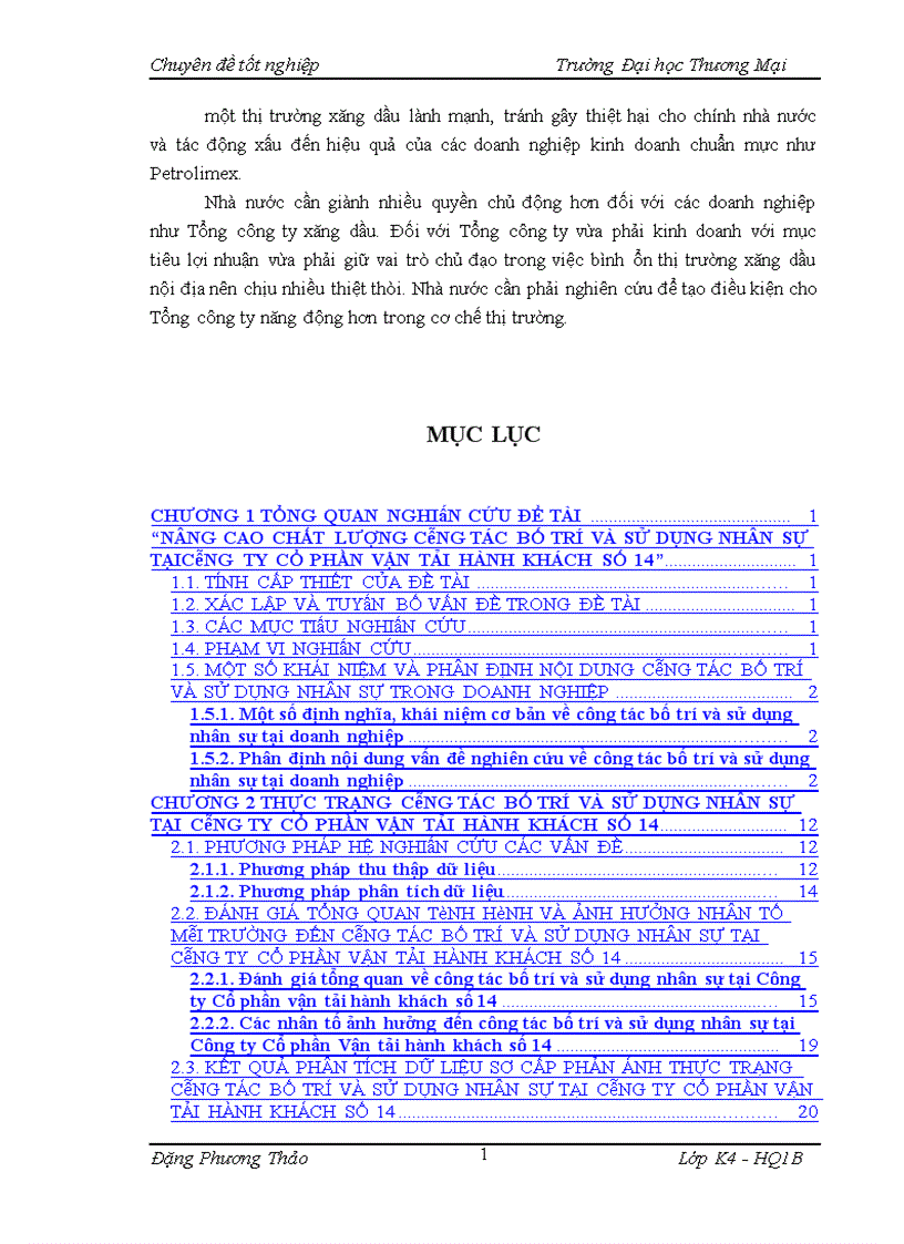 image for page Nâng cao chất lượng công tác bố trí và sử dụng nhân sự tại Công ty Cổ phần Vận tải hành khách số 14