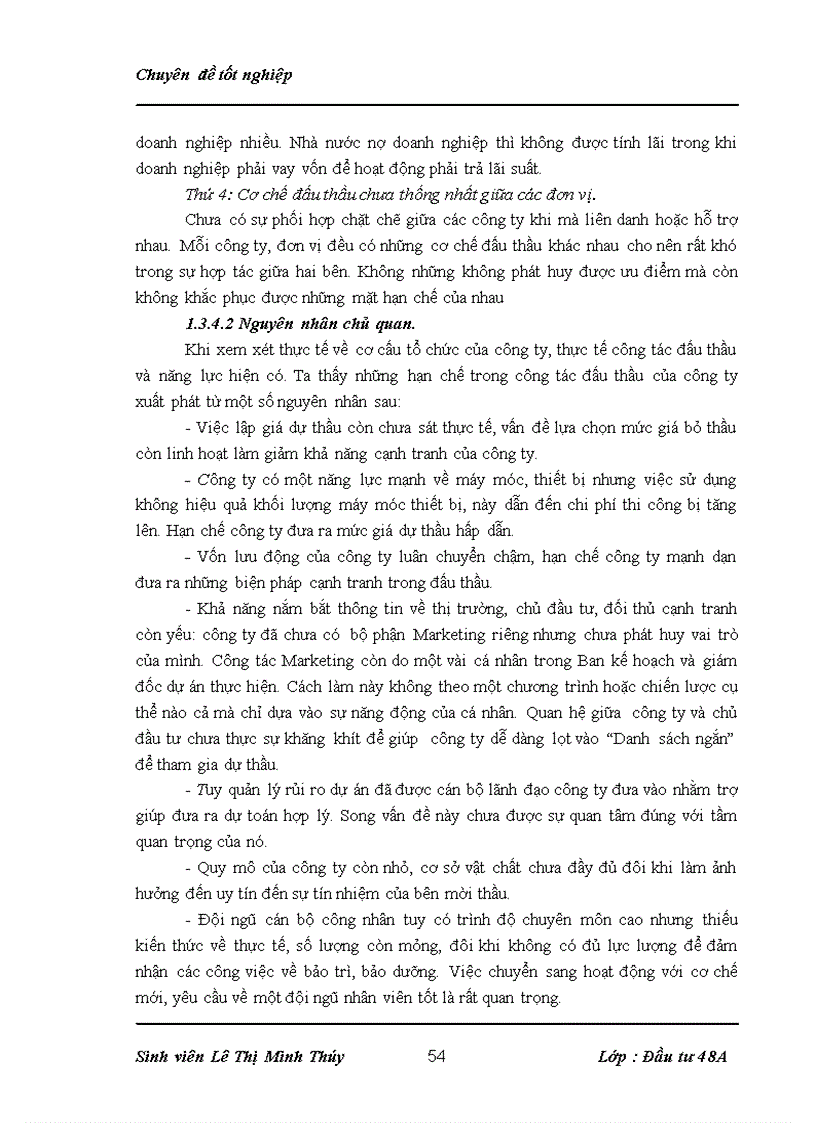 image for page Một số giải pháp nhằm nâng cao khả năng thắng thầu trong đấu thầu xây lắp tại công ty cổ phần xây dựng Số 1 Sông Hồng