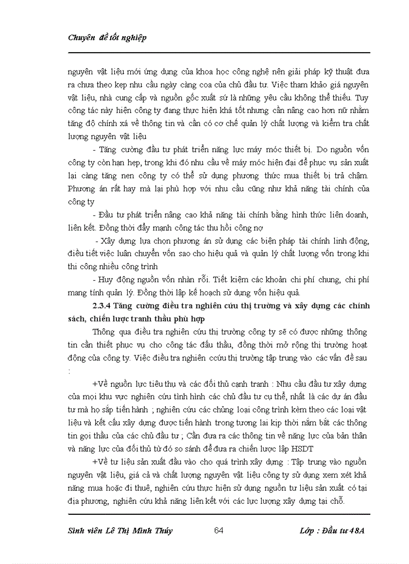 image for page Một số giải pháp nhằm nâng cao khả năng thắng thầu trong đấu thầu xây lắp tại công ty cổ phần xây dựng Số 1 Sông Hồng