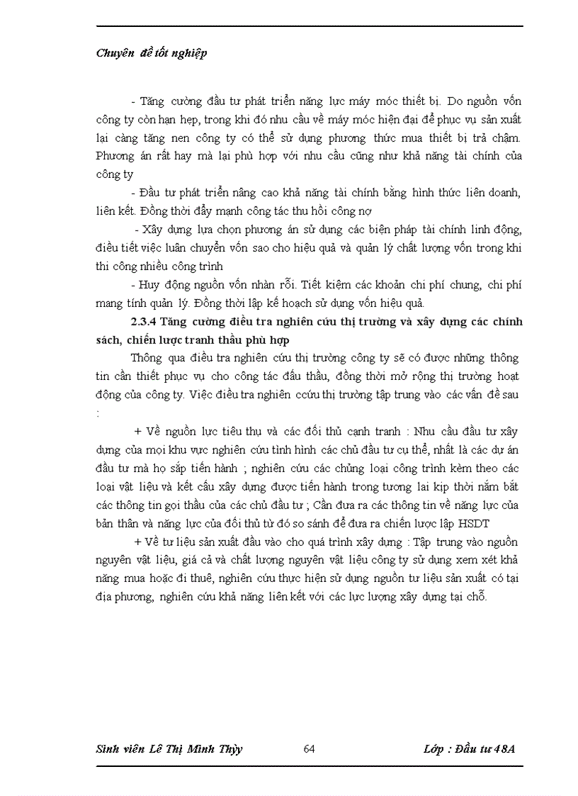 image for page Một số giải pháp nhằm nâng cao khả năng thắng thầu trong đấu thầu xây lắp tại công ty cổ phần xây dựng Số 1 Sông Hồng