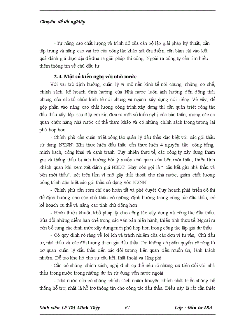 image for page Một số giải pháp nhằm nâng cao khả năng thắng thầu trong đấu thầu xây lắp tại công ty cổ phần xây dựng Số 1 Sông Hồng