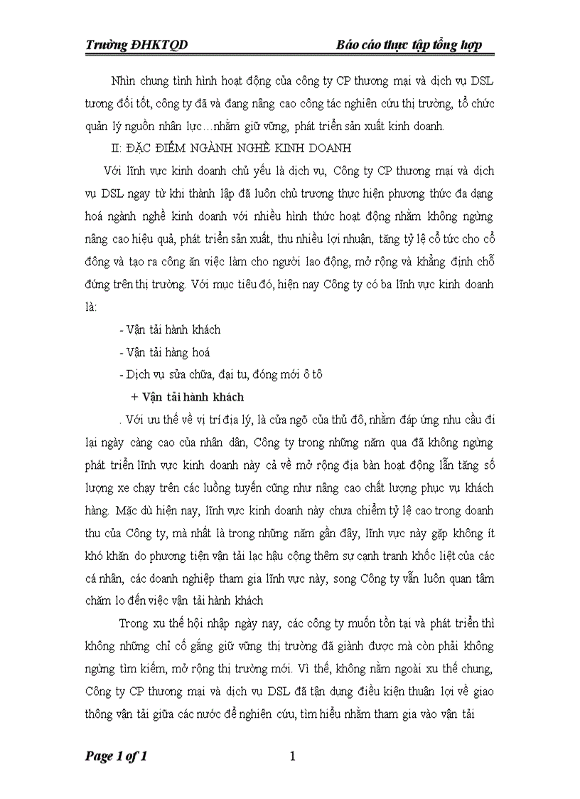 image for page Báo cáo thực tập tổng hợp Công ty cổ phần thương mại và dịch vụ DSL