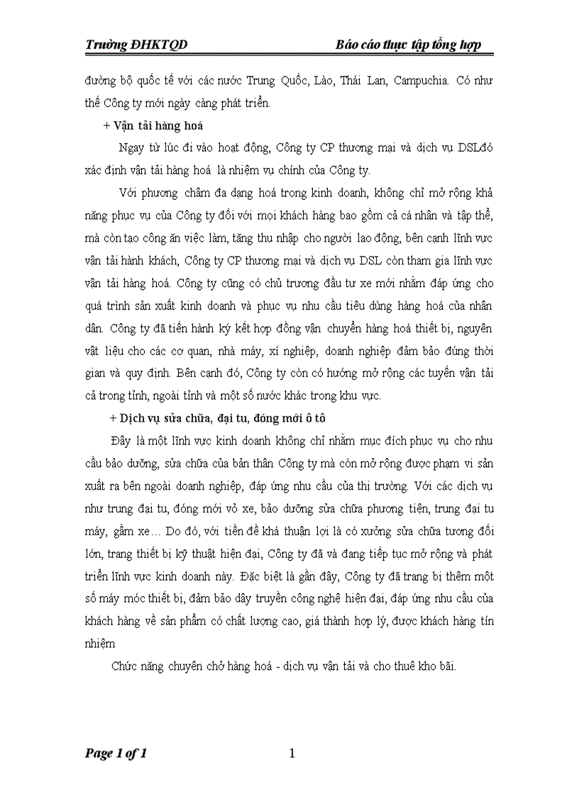 image for page Báo cáo thực tập tổng hợp Công ty cổ phần thương mại và dịch vụ DSL