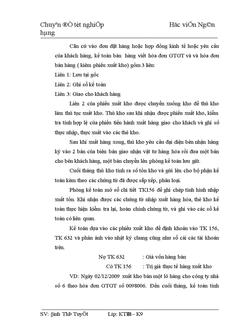 image for page Hoa n thiê n kê toa n ba n ha ng va xa c đi nh kê t qua kinh doanh ta i Công ty cô phâ n cơ khi va xây dư ng Tân Quang
